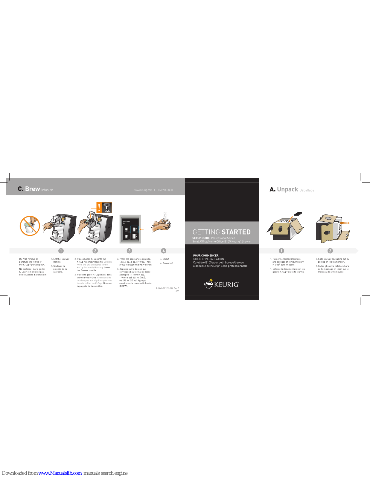 Keurig Small Office B155 Getting Started - ManualMachine.com