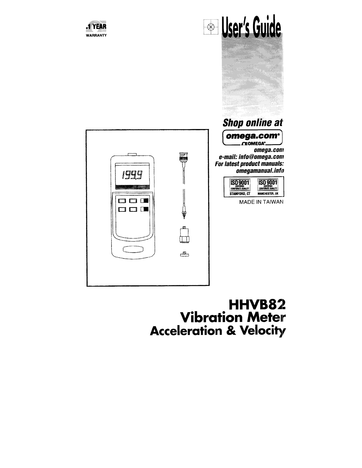Omega HHVB82 User guide - ManualMachine.com