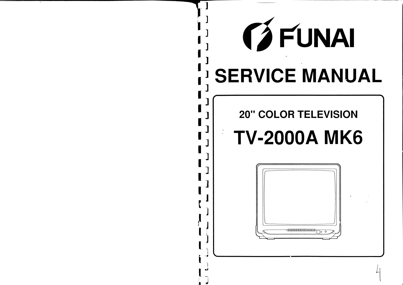 Funai TV-2000A MK6 Service manual