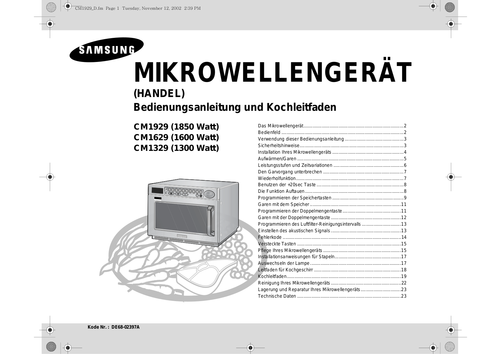 Samsung CM1929/XEG User Manual