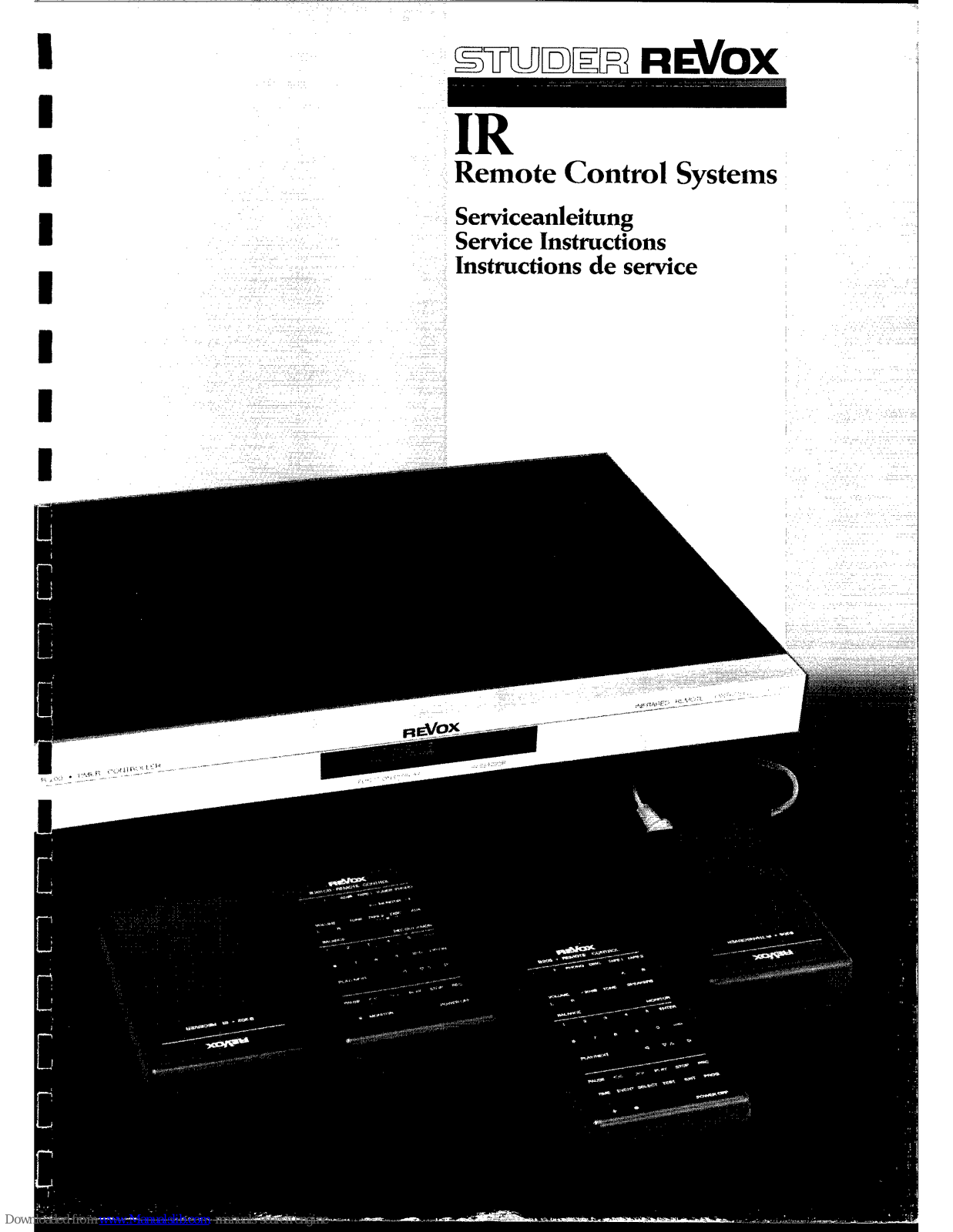 Revox B201, B201CD, B206, B205, B202 Service Instructions Manual