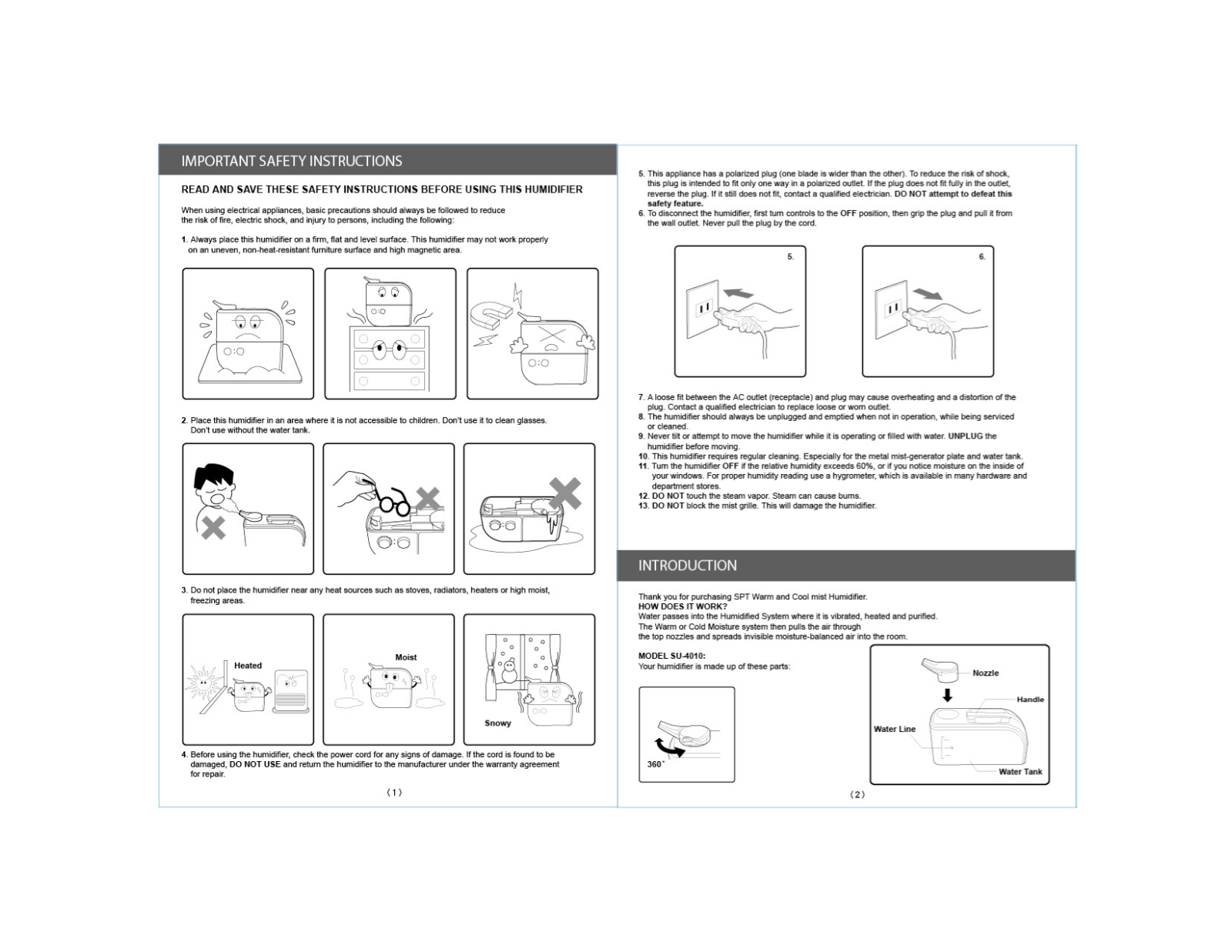 Sunpentown Su-4010 Owner's Manual