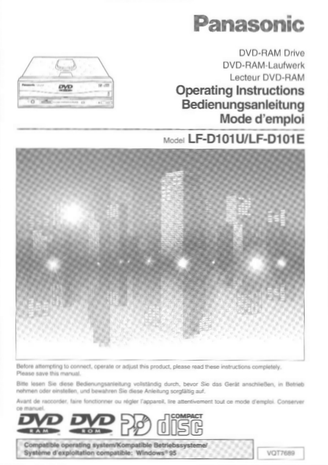 Panasonic LFD101E, LFD101U User Manual