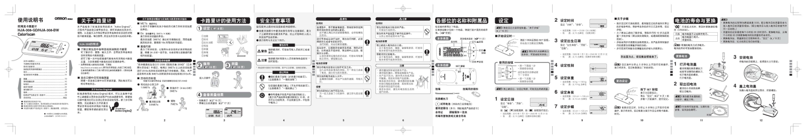 OMRON HAJ-308-GD User Manual