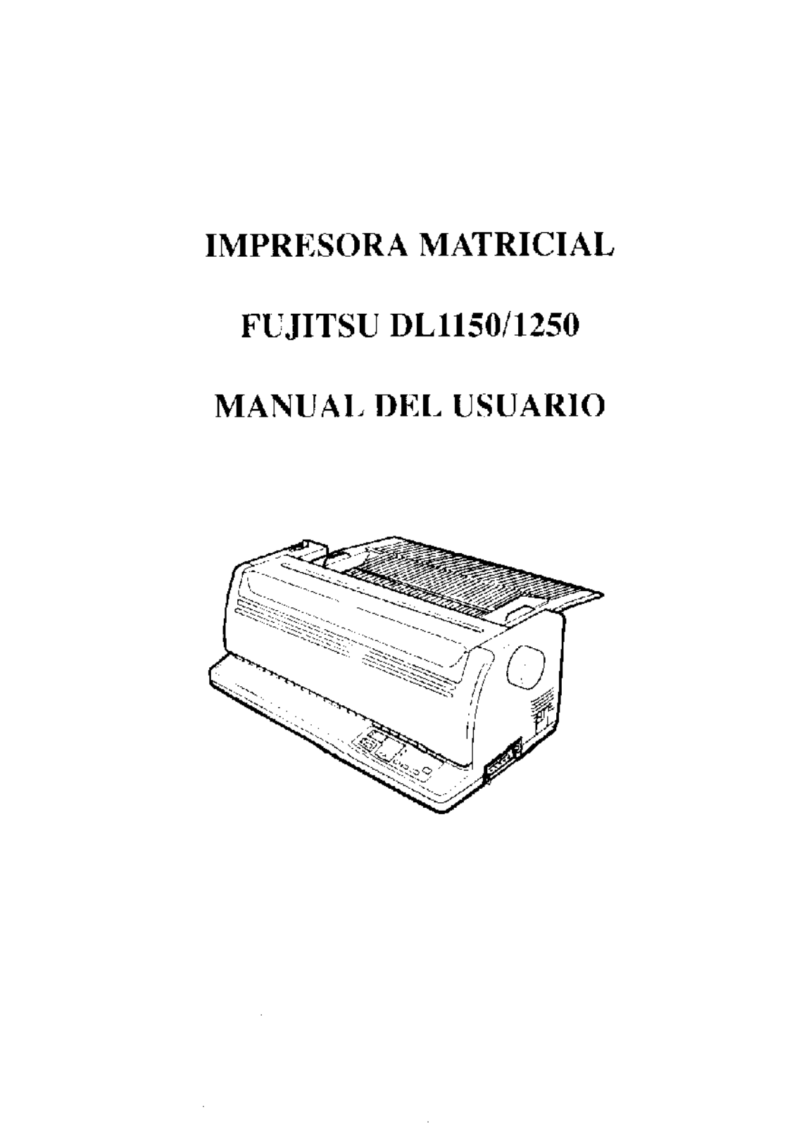 Fujitsu DL1150, DL1250 User Manual