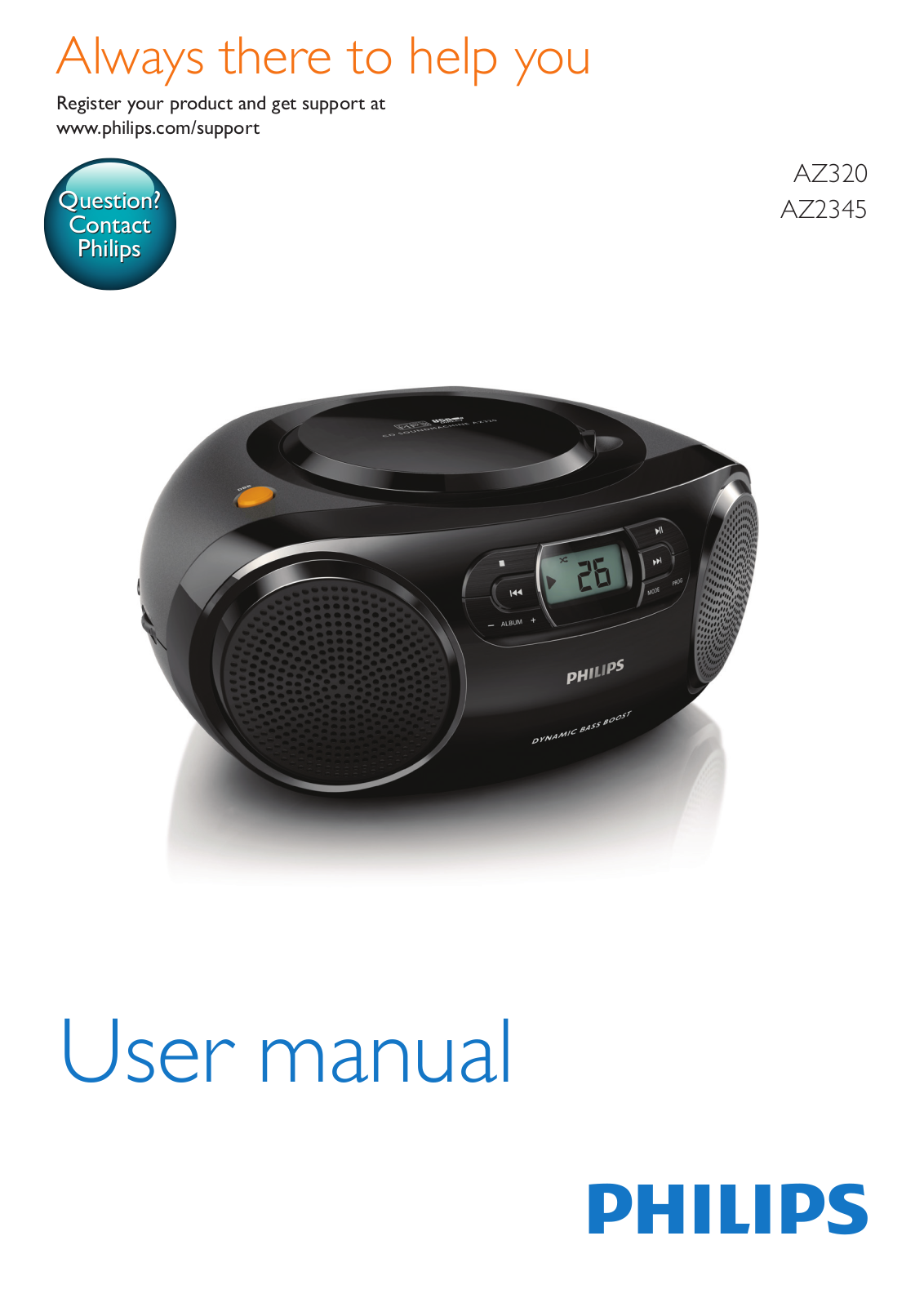 PHILIPS AZ320 User Manual