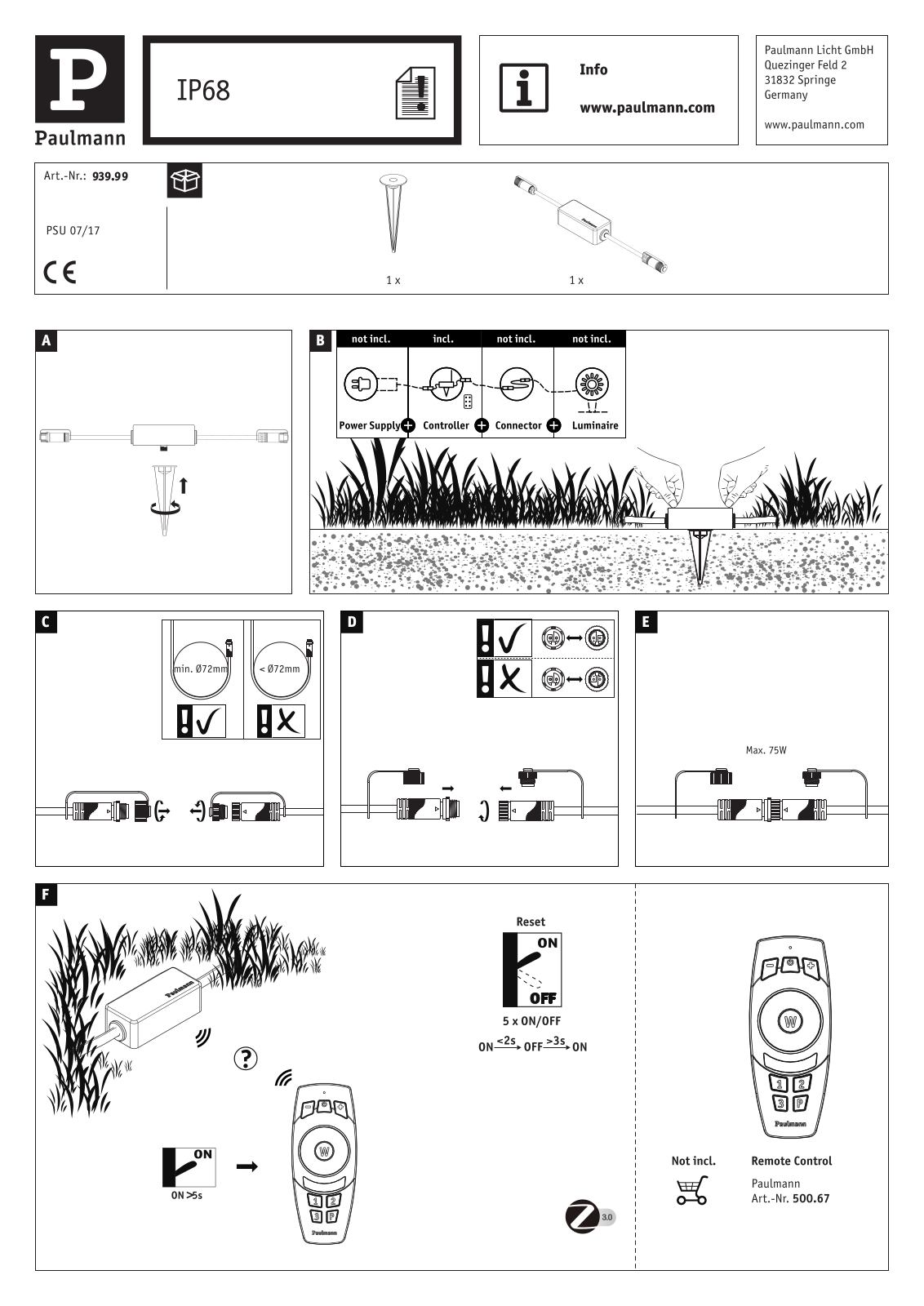 Paulmann 939.99 User Manual