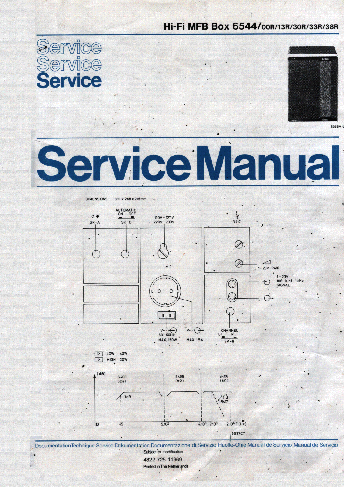 Philips 6544 Service manual