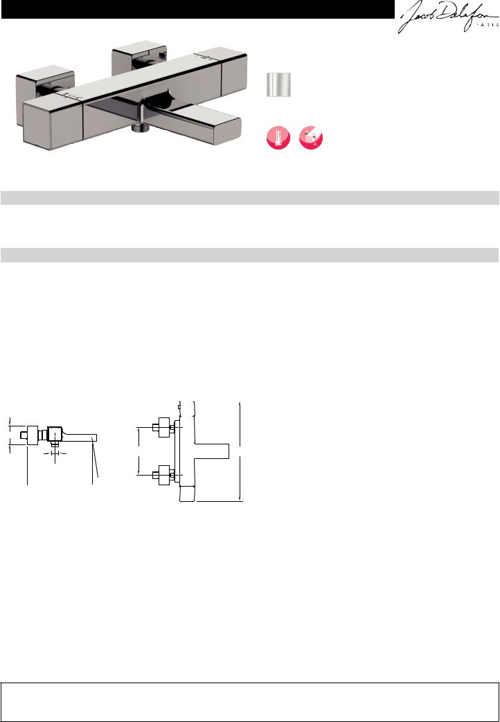 Jacob Delafon STRAYT E9127-CP User guide