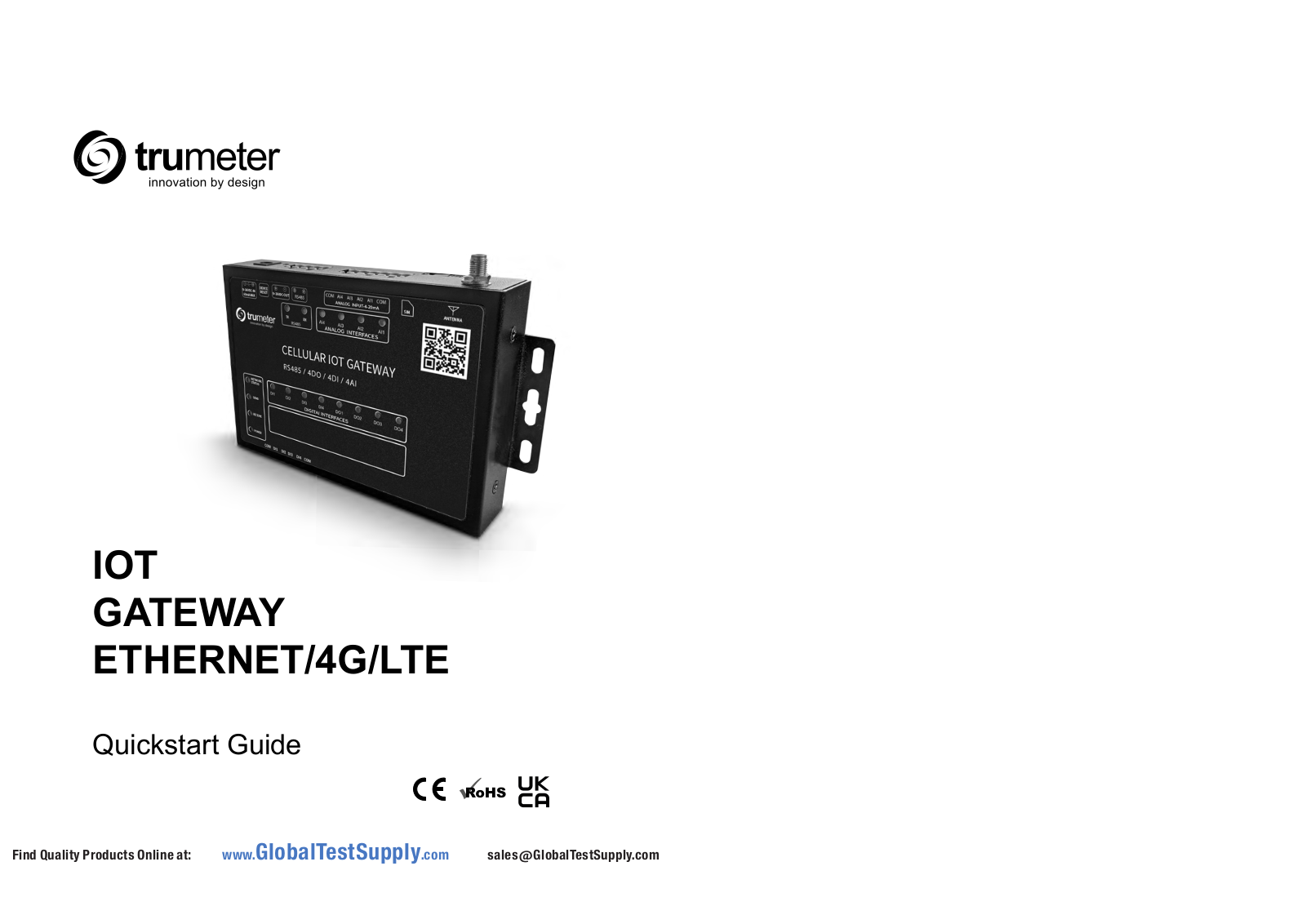 Trumeter IOT-GATEWAY-ETH User manual - ManualMachine.com