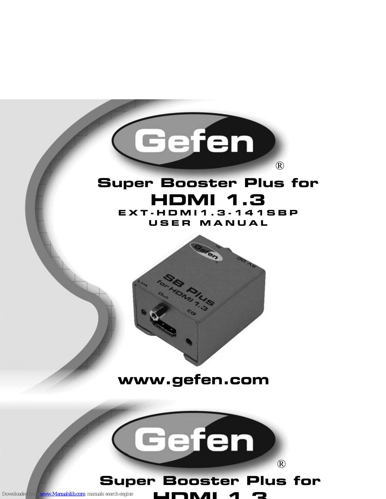 Gefen EXT-HDMI 1.3.141SBP User Manual