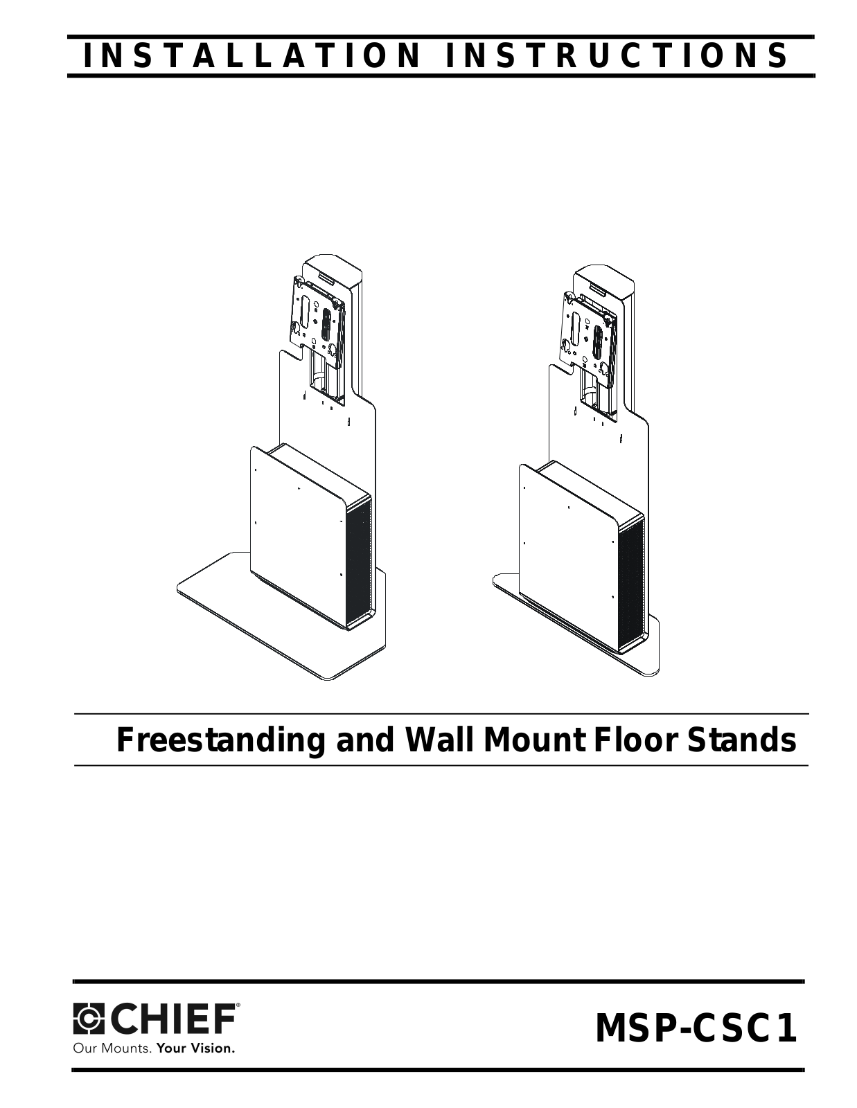 CHIEF msp-csc1 User Manual