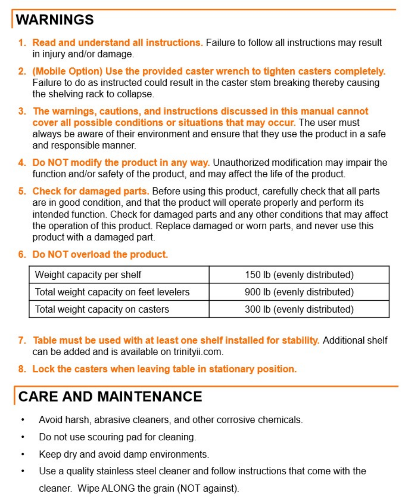 WFX Utility W002934566 Specifications - ManualMachine.com