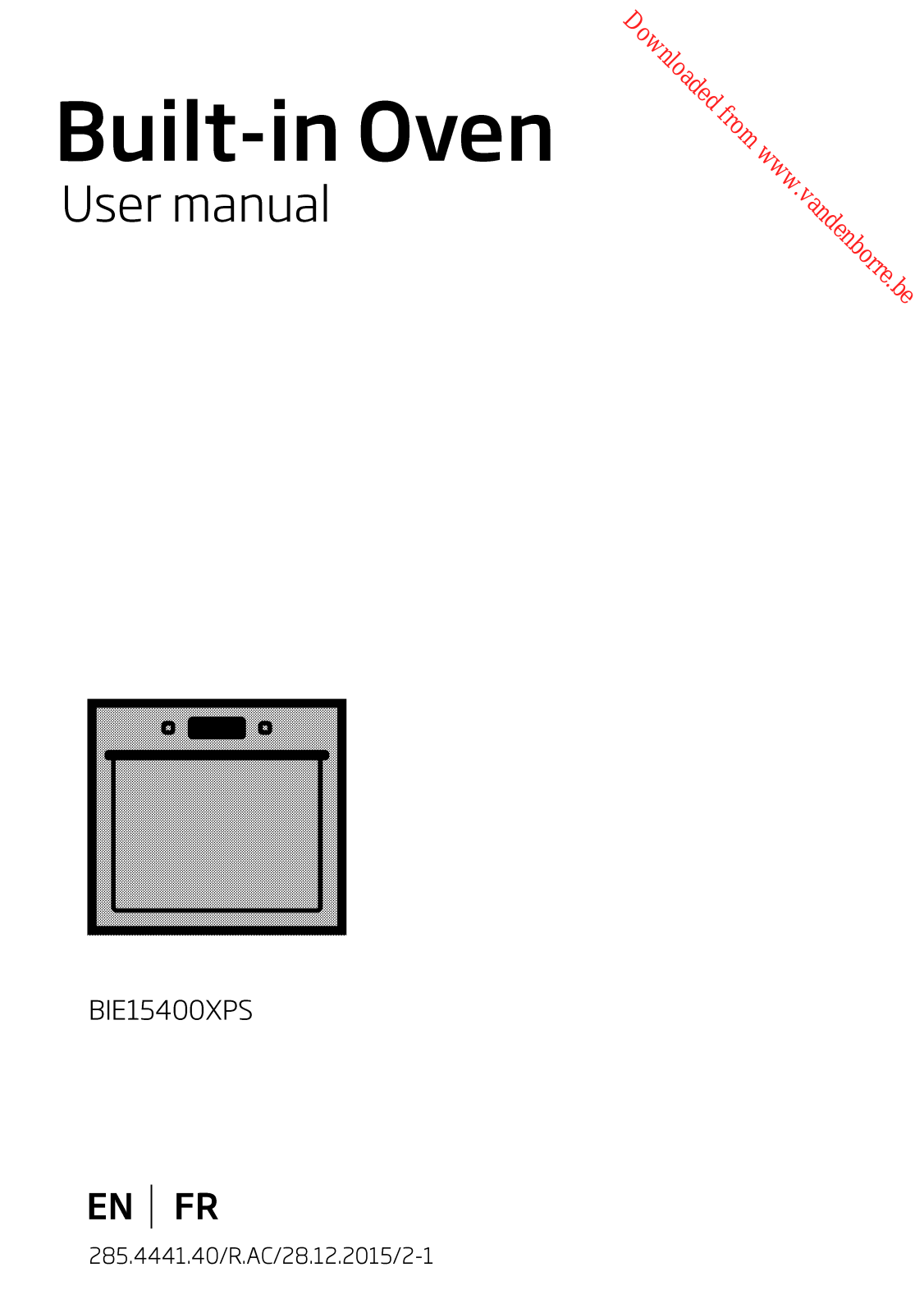 BEKO BIE 15400 XPS User Manual