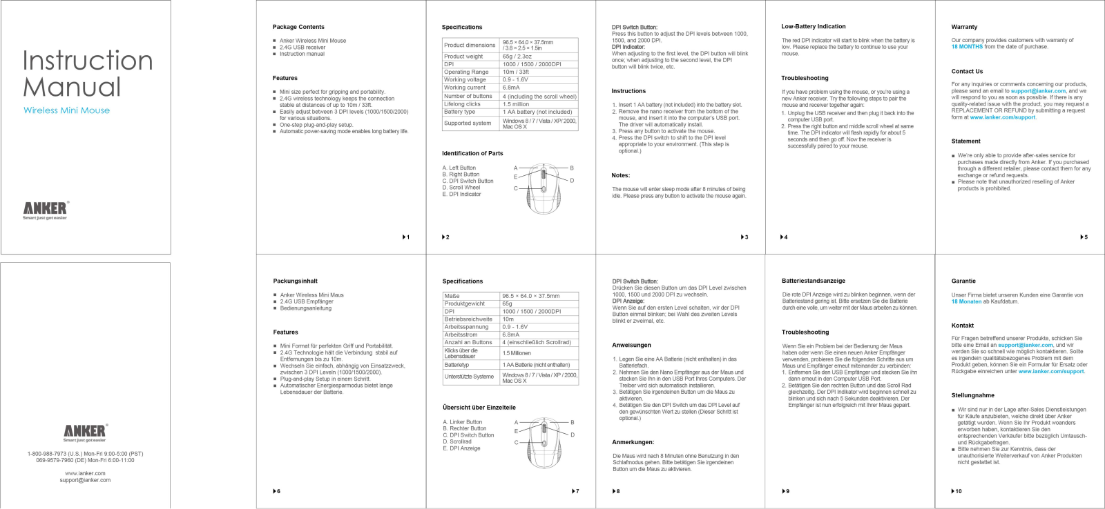 Anker 2.4G Wireless Compact User Manual