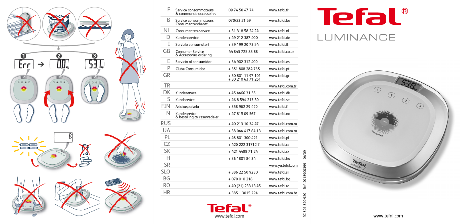 TEFAL PP8043 User Manual