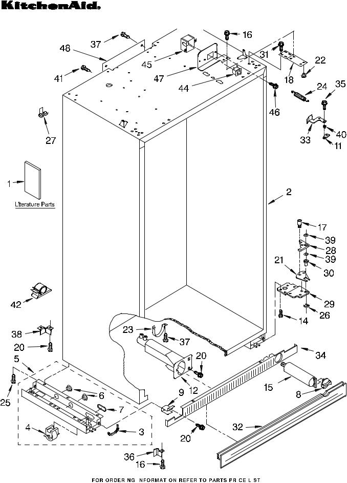 KitchenAid KSSO48FMX02 Parts List