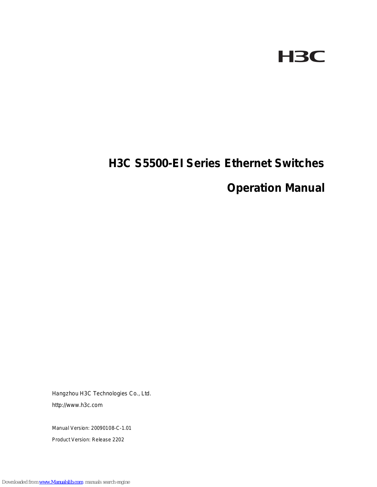 H3C LS-3100-52P-OVS-H3 Operation Manual