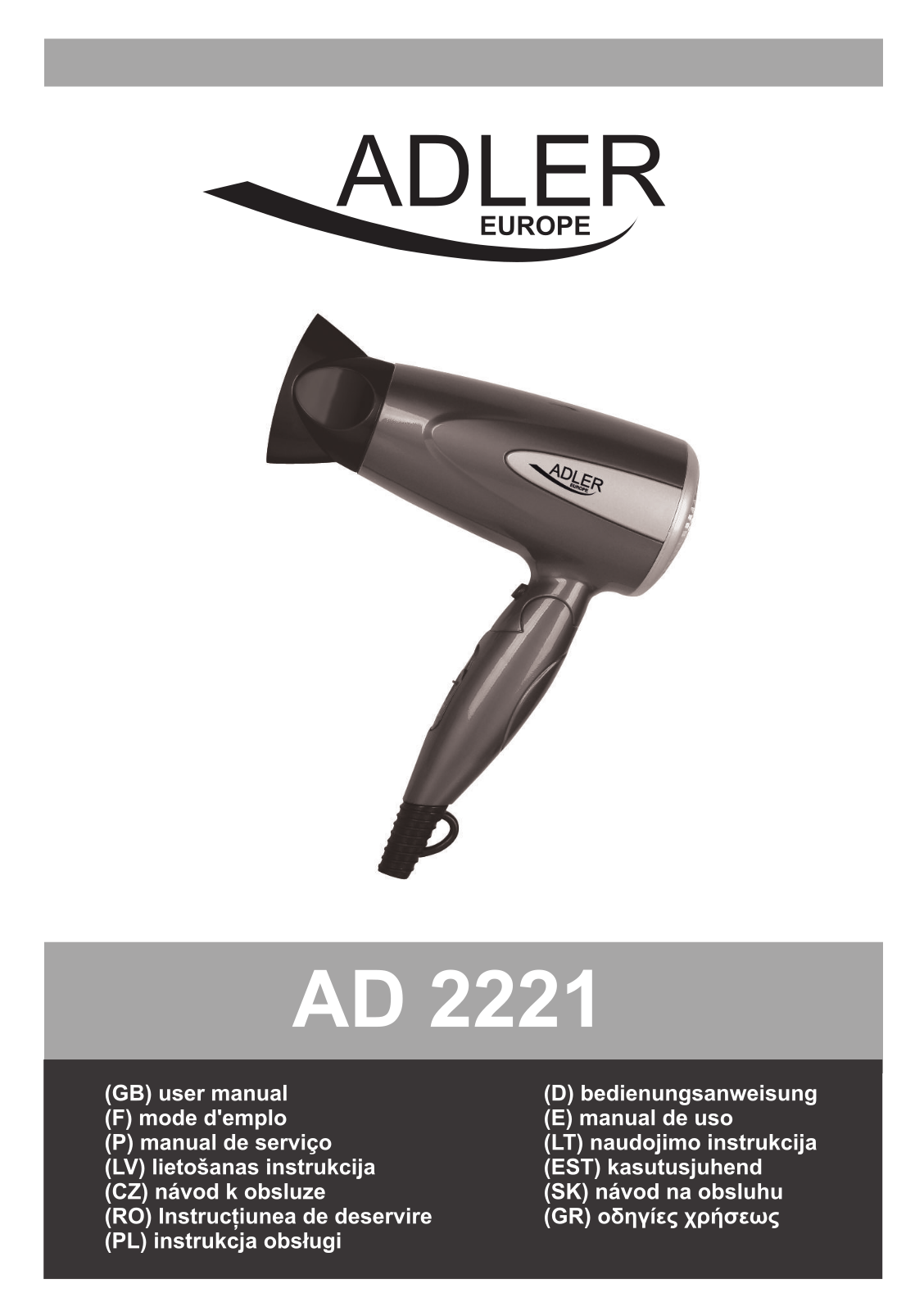 Adler AD 2221 User Manual