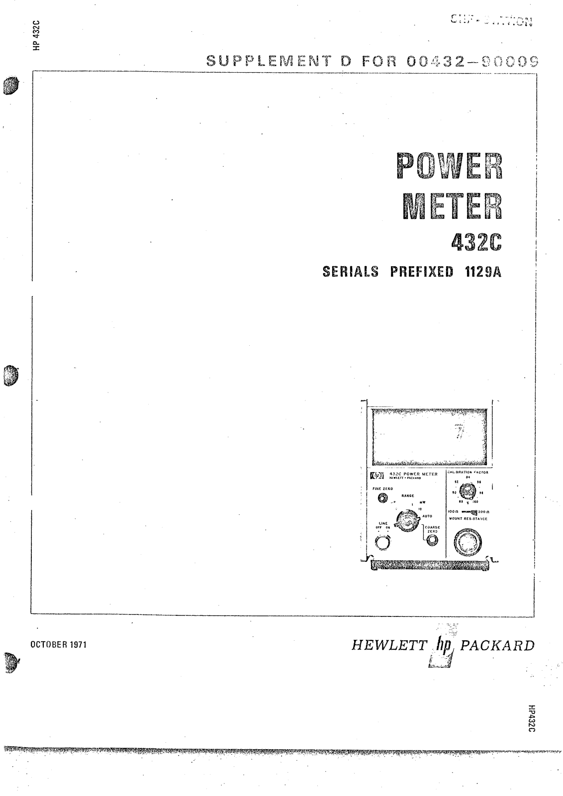 HP 432C Service manual