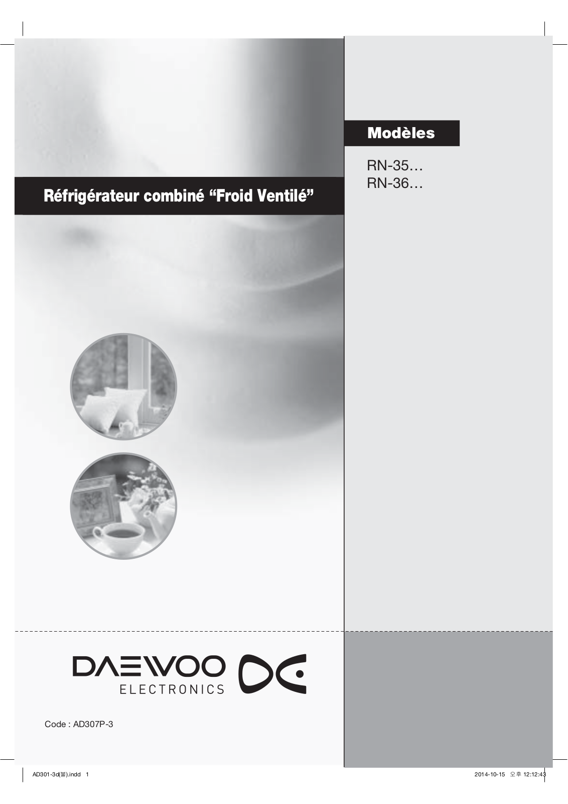 DAEWOO RN-361DW User Manual