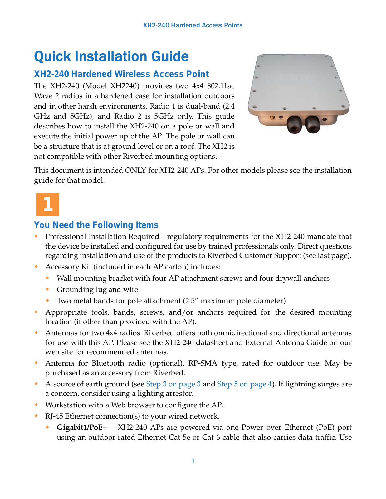 Cambium Networks XH2240 Users Manual