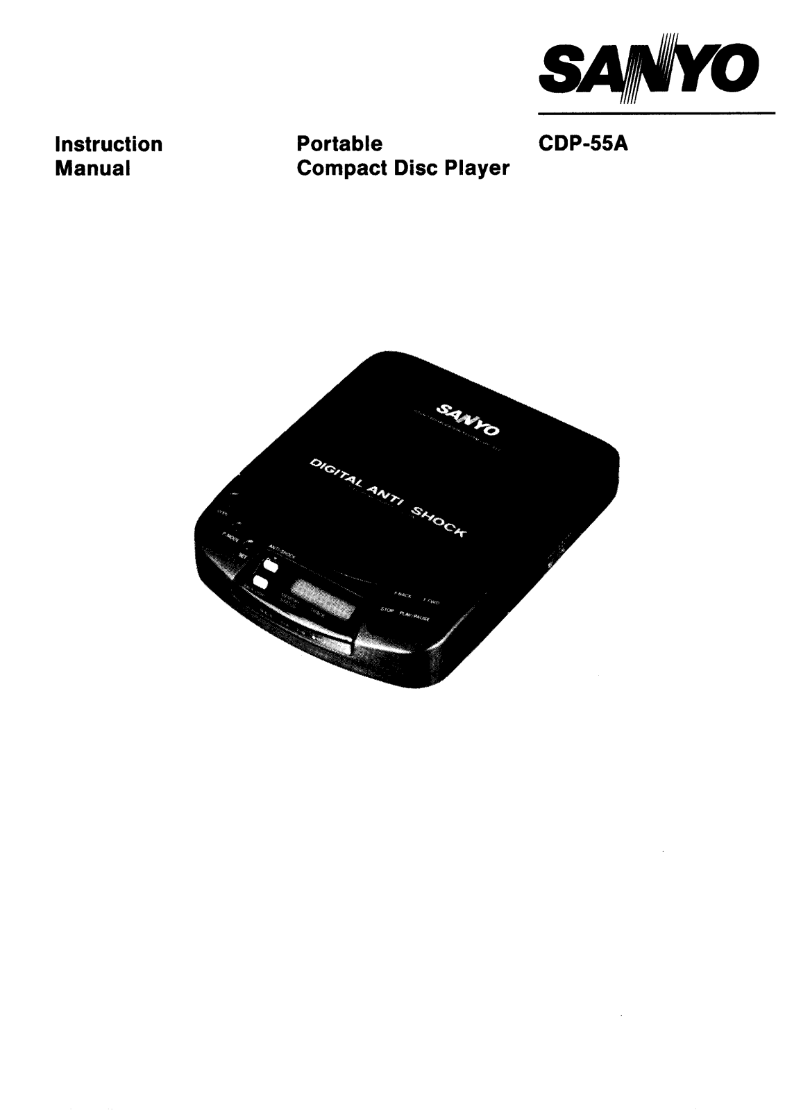 Sanyo CDP-55A Instruction Manual