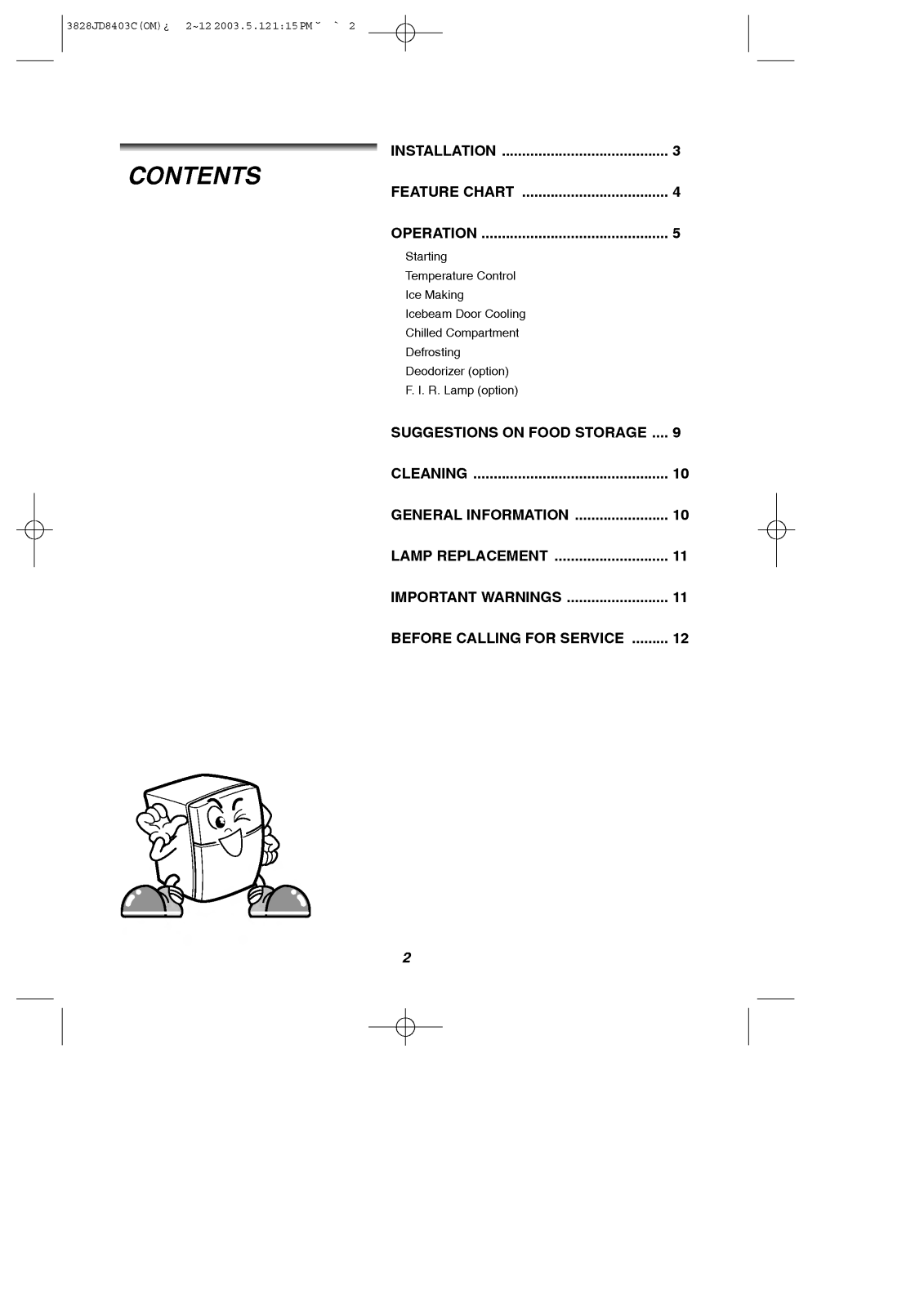 LG GR-S462QPC User Manual