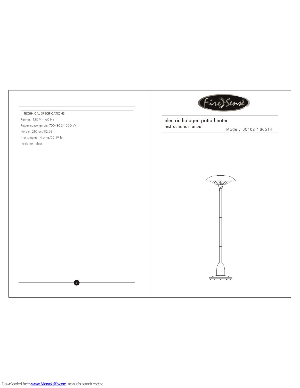 Fire Sense 60402, 60514, 60646 Instruction Manual