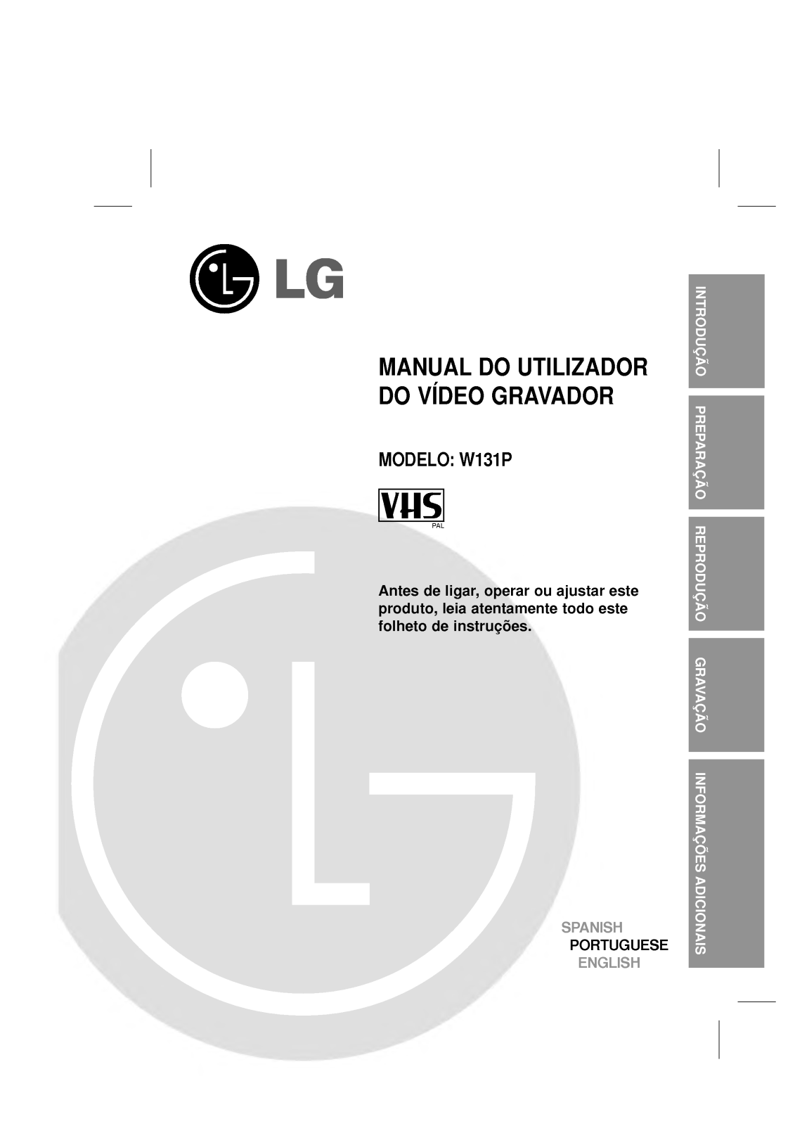 Lg W131P User Manual