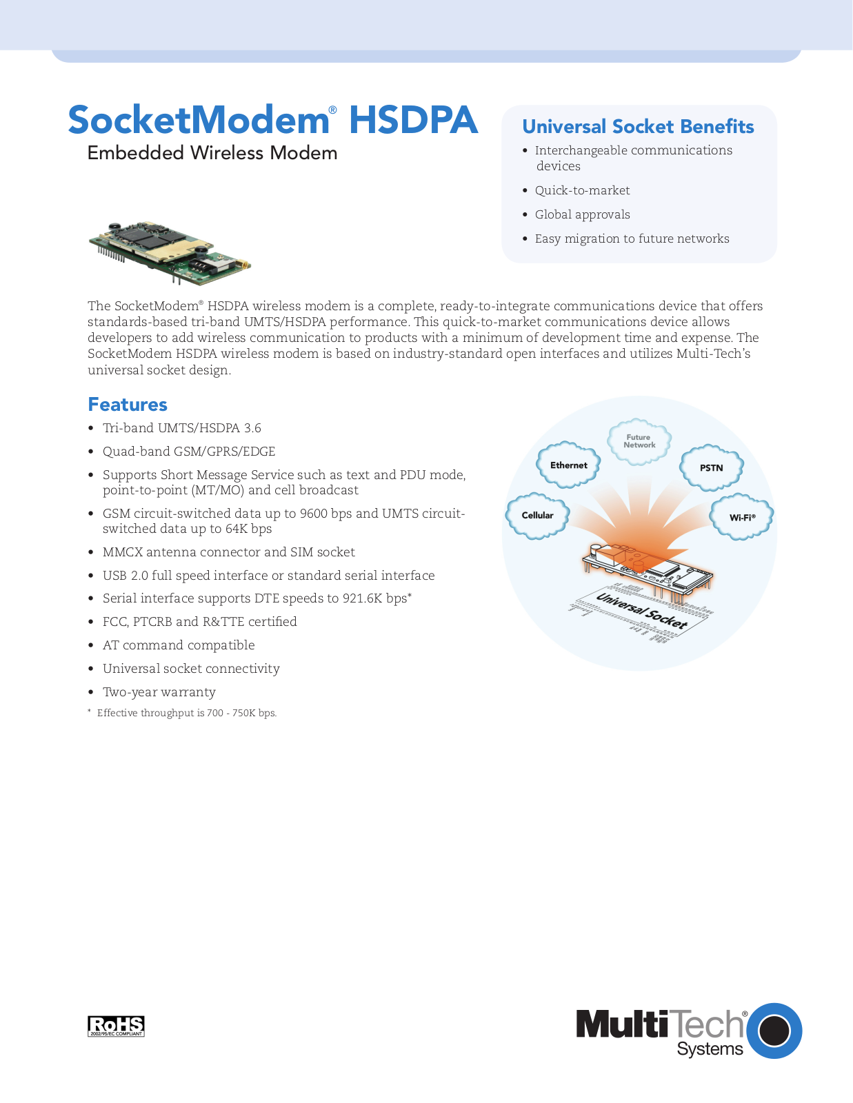 Multi-Tech Systems EN60950-1, HSDPA, UL60950-1, EN301489-1, EN301489-7 User Manual