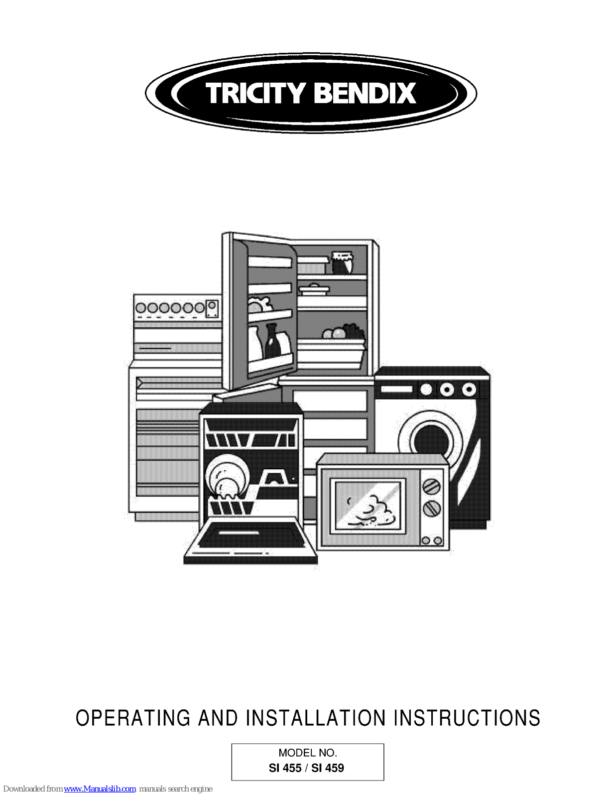 Tricity Bendix SI 455, SI 459 Operating And Installation Instructions