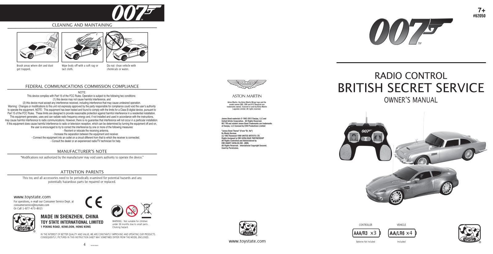 Toy State 62050F27 User Manual