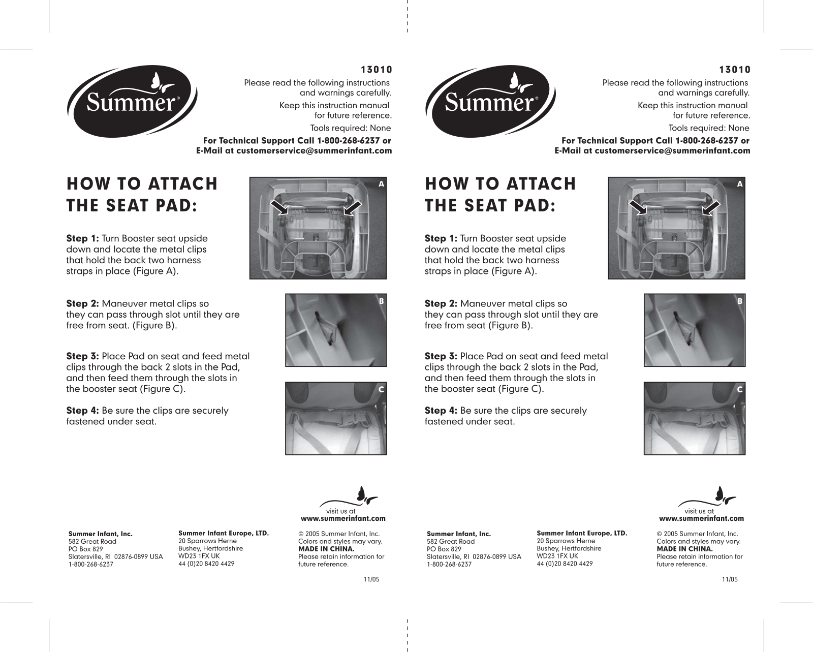 Summer Infant 13010 User Manual - ManualMachine.com