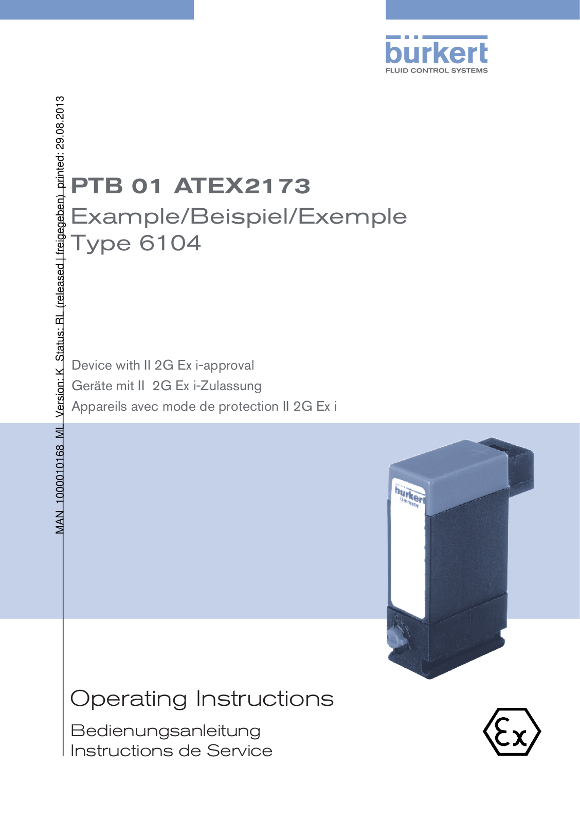 Burkert 6104 User Manual