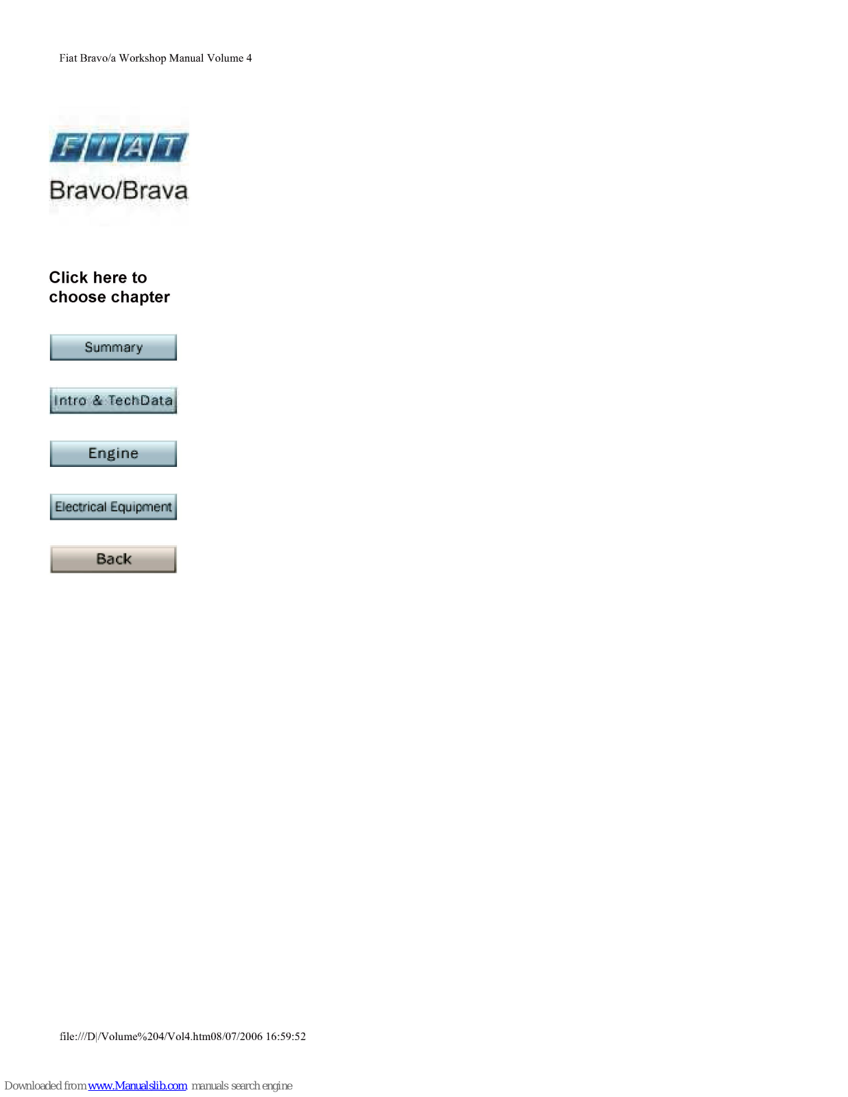 Fiat Bravo/Brava Workshop Manual - ManualMachine.com