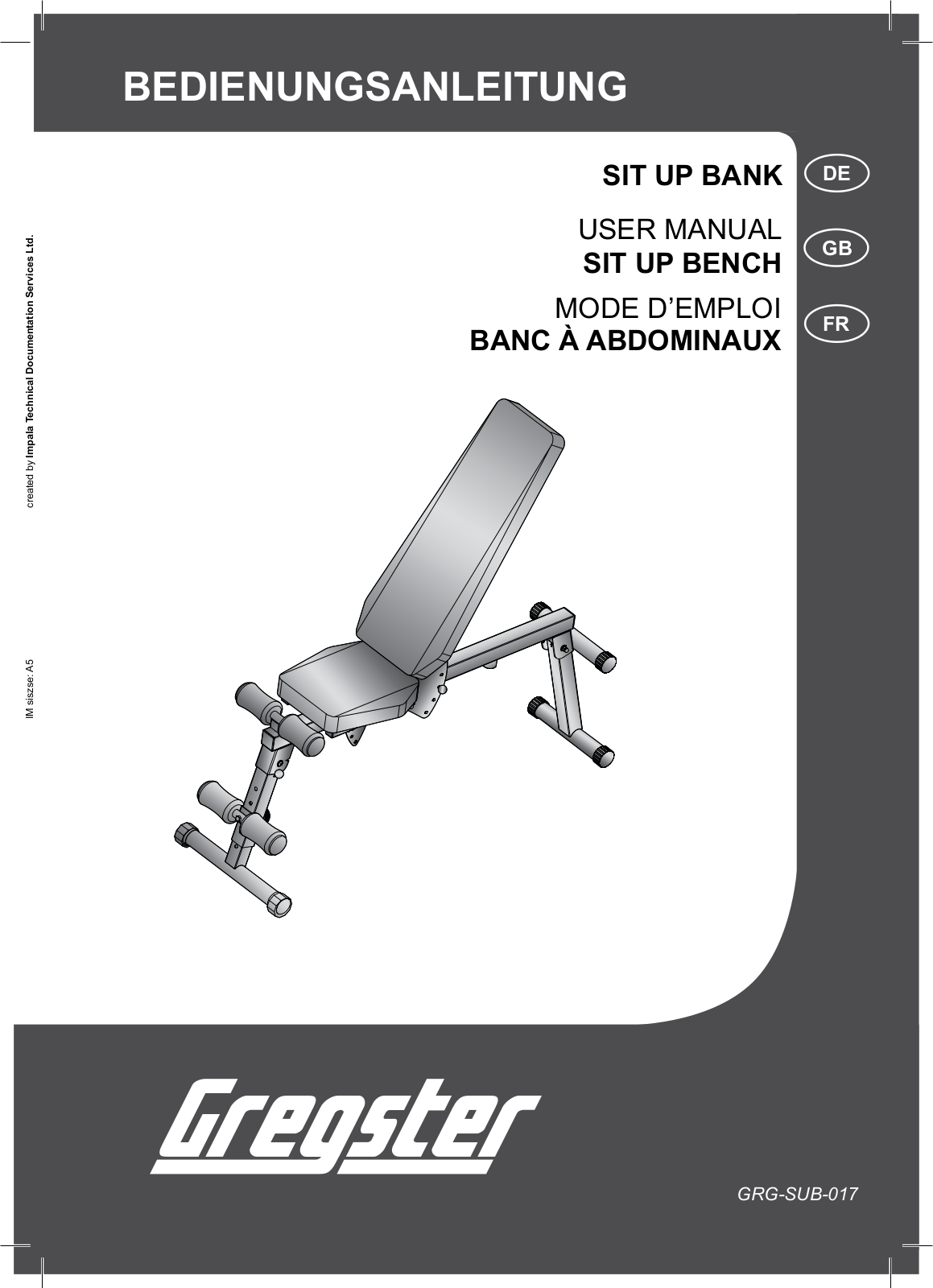 Gregster GRG-SUB-017 User Manual