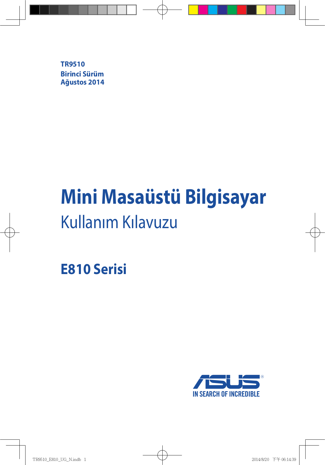 ASUS E810, tr9510 User Manual