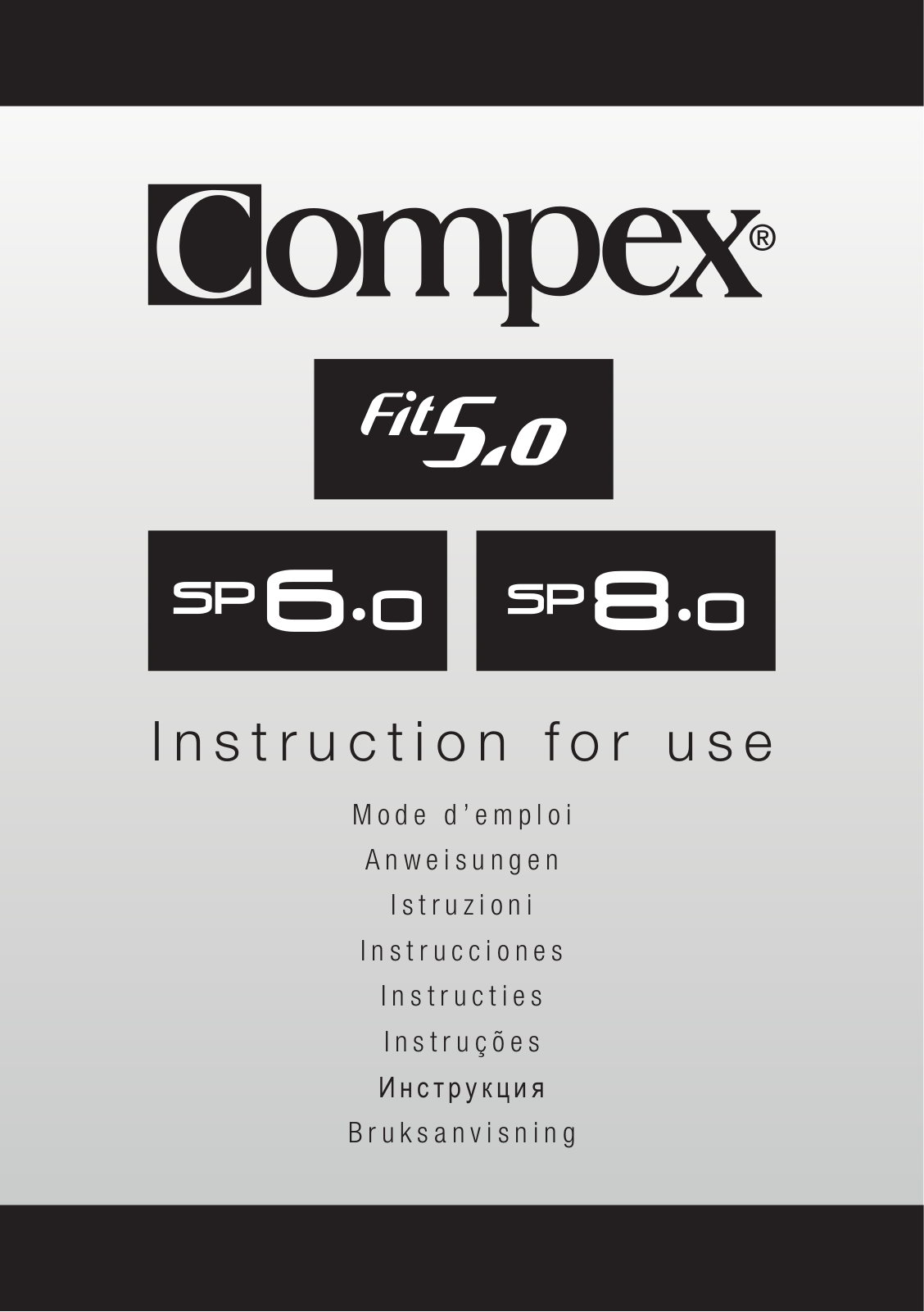 Compex SP8.0 User Manual