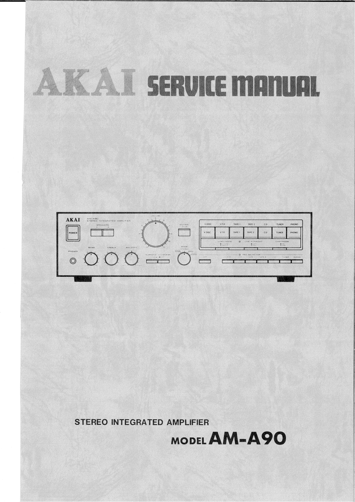 Akai AMA-90 Service manual