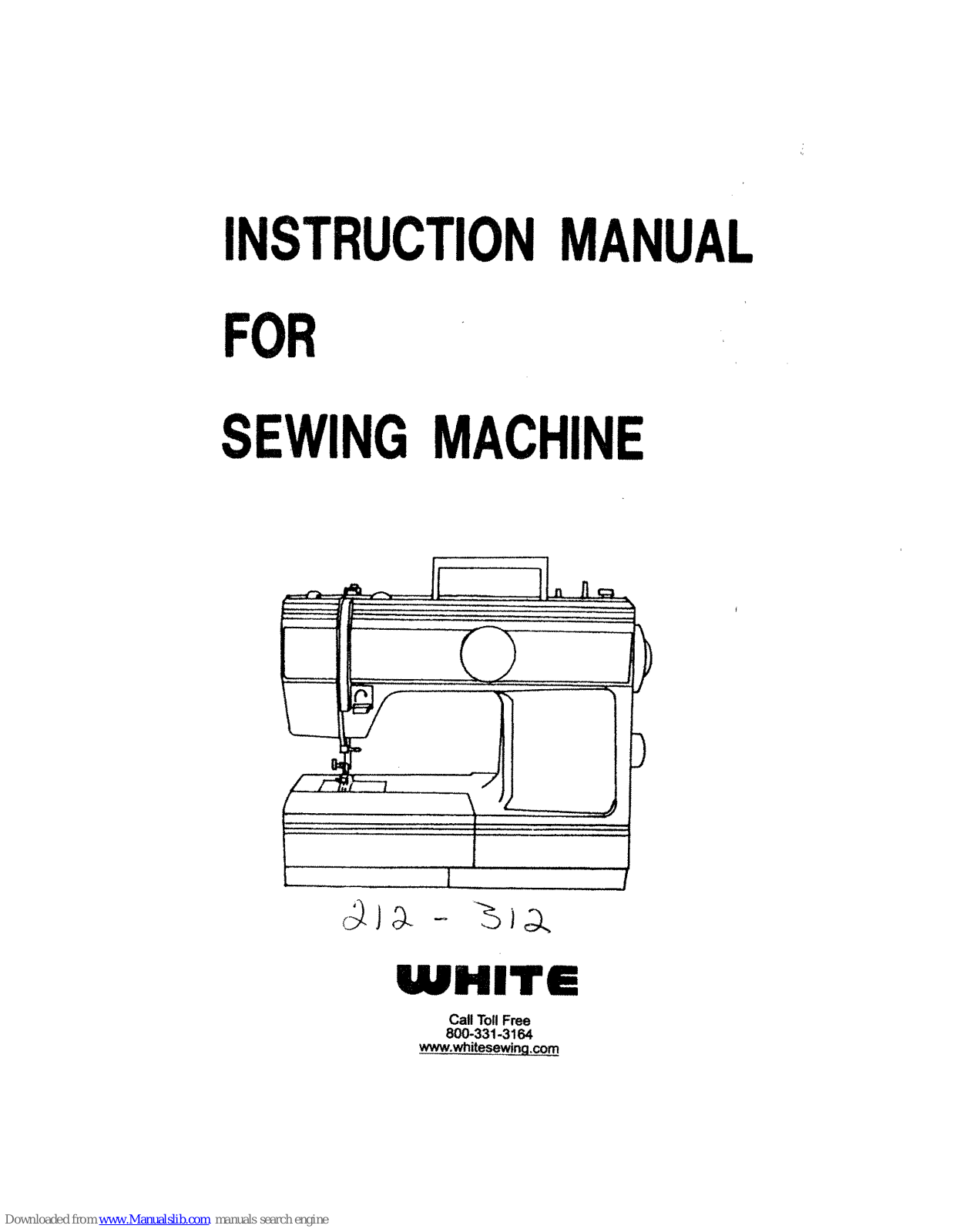 White Sewing 212, 312 Instruction Manual - ManualMachine.com