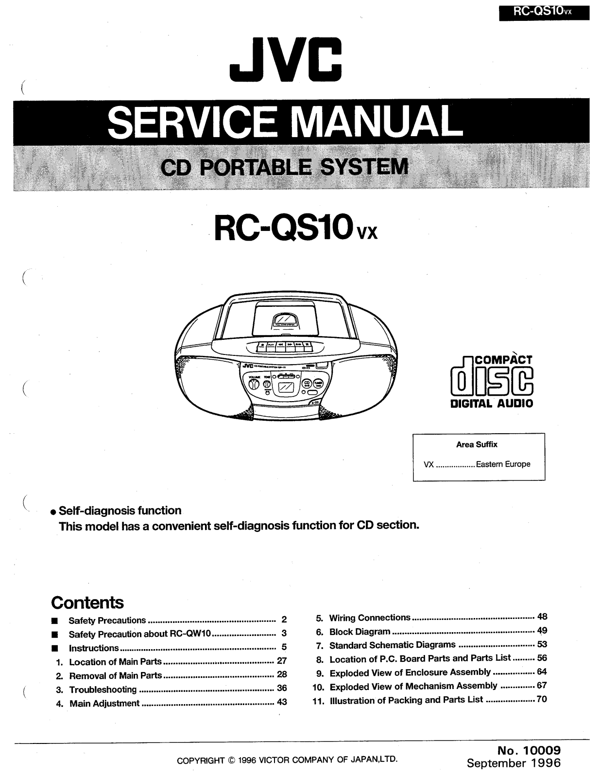 JVC RCQS-10 Service manual