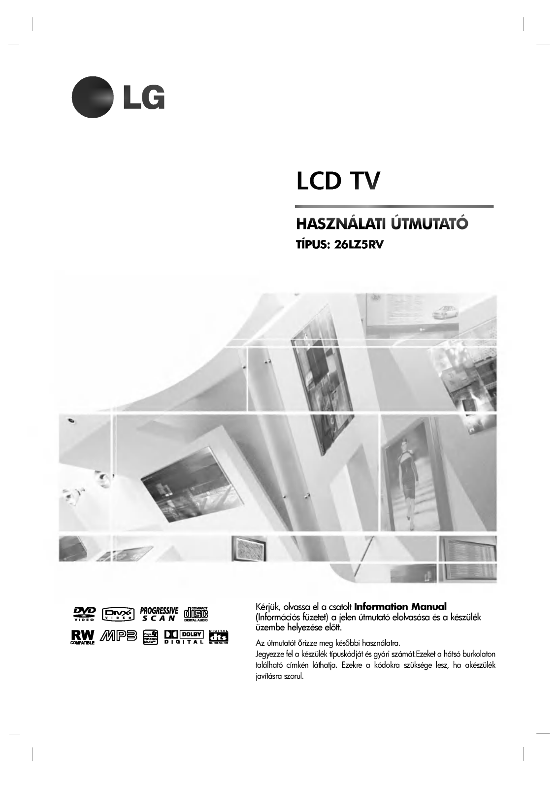 LG 26LZ5RV User manual