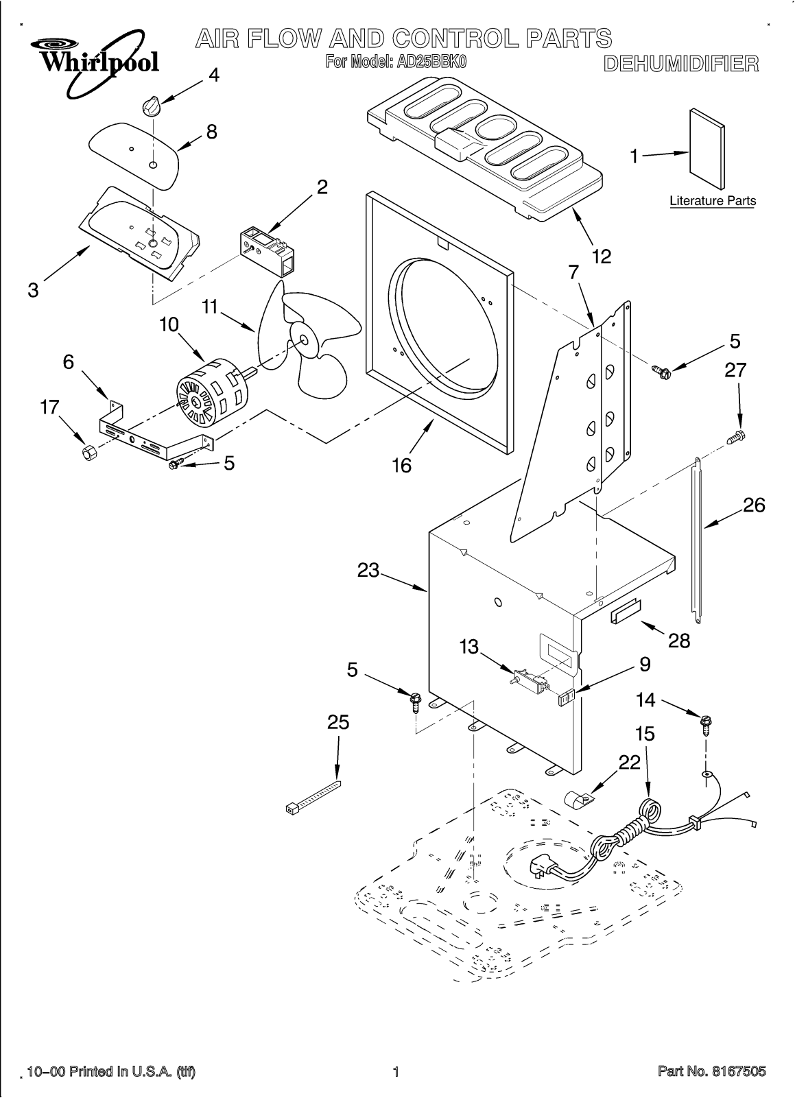 Whirlpool Ad25bbk0 Installation Template - ManualMachine.com