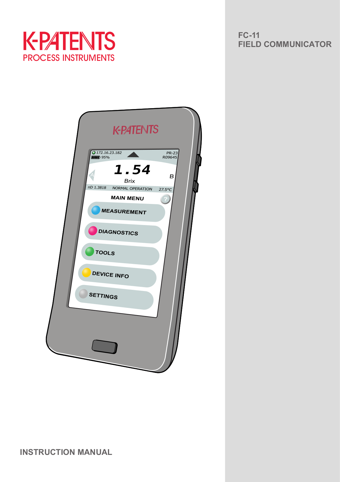 K-Patents FC-11 User Manual