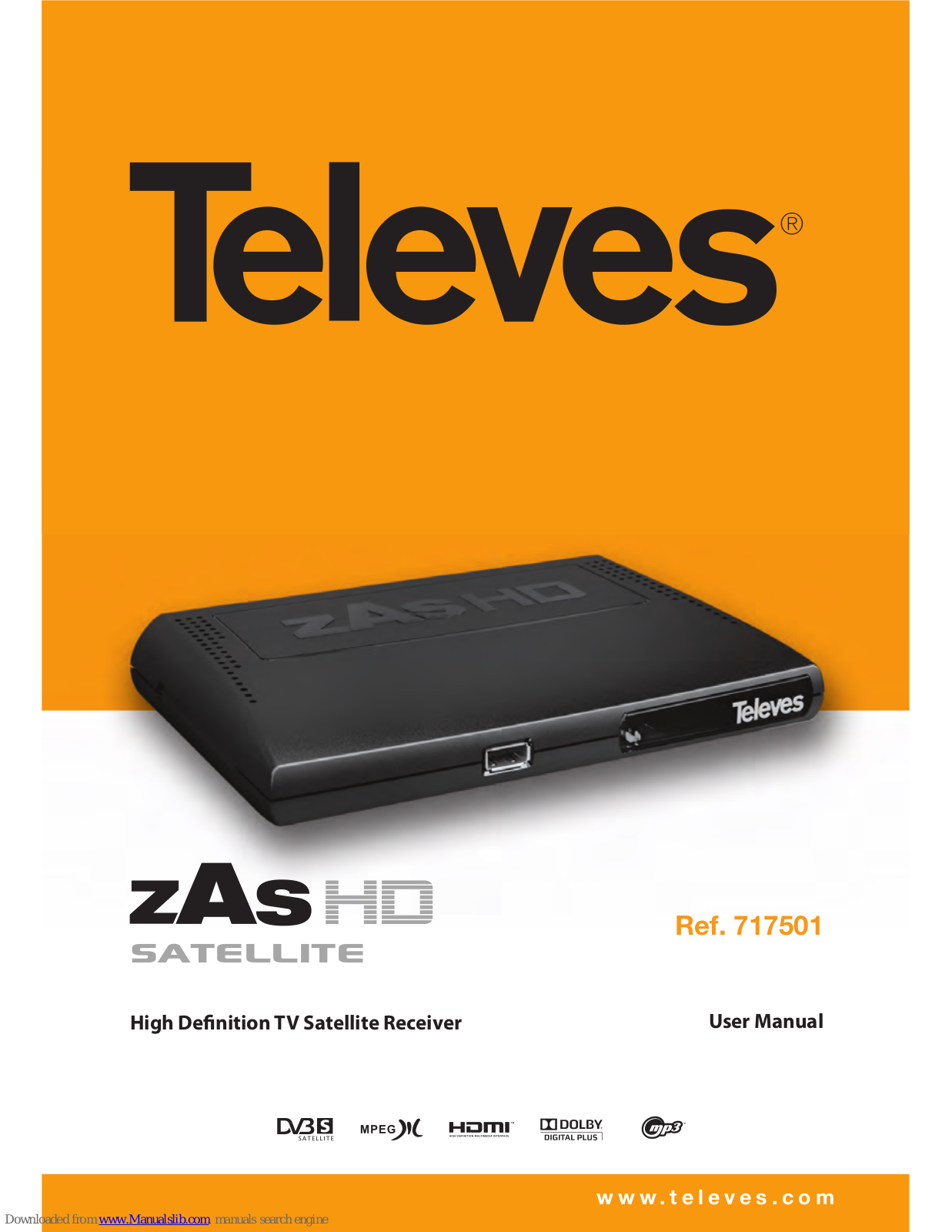 Televes ZAS HD SAT, ZAS HD Satellite User Manual