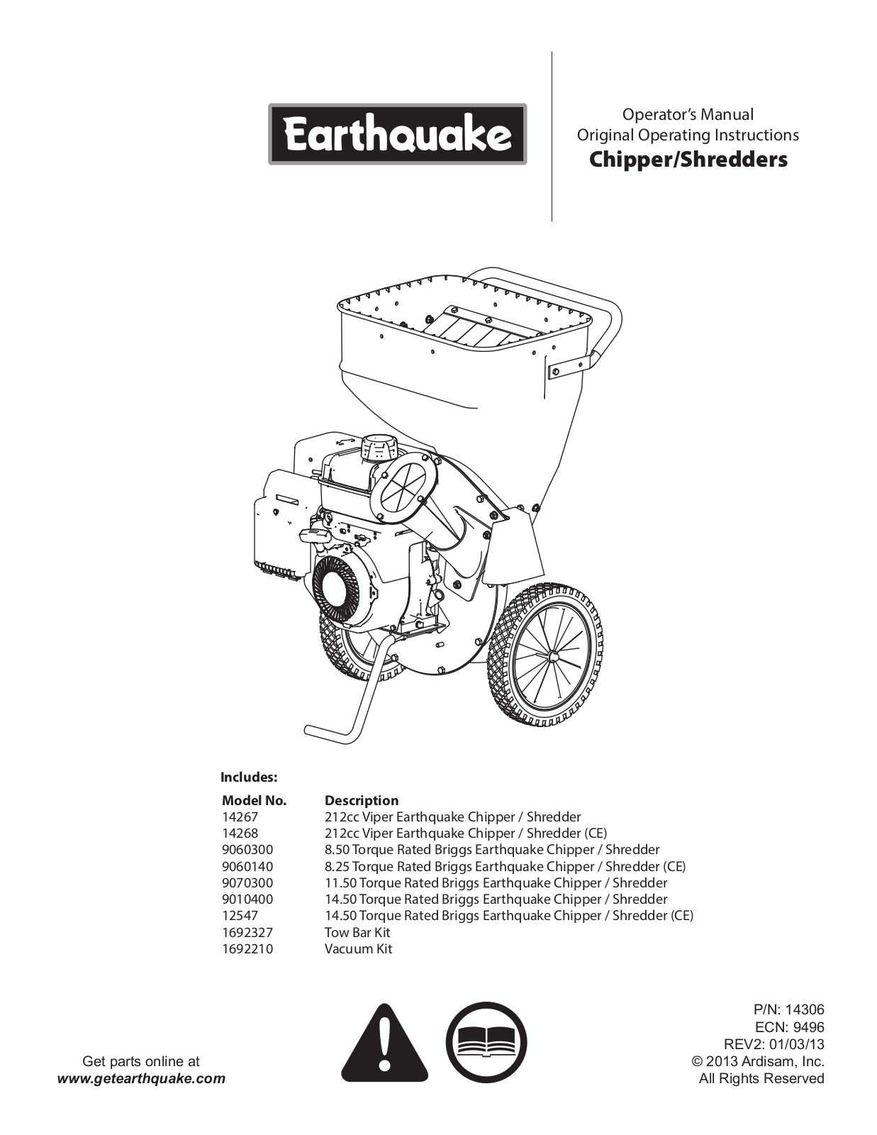 EarthQuake 14267 User Manual