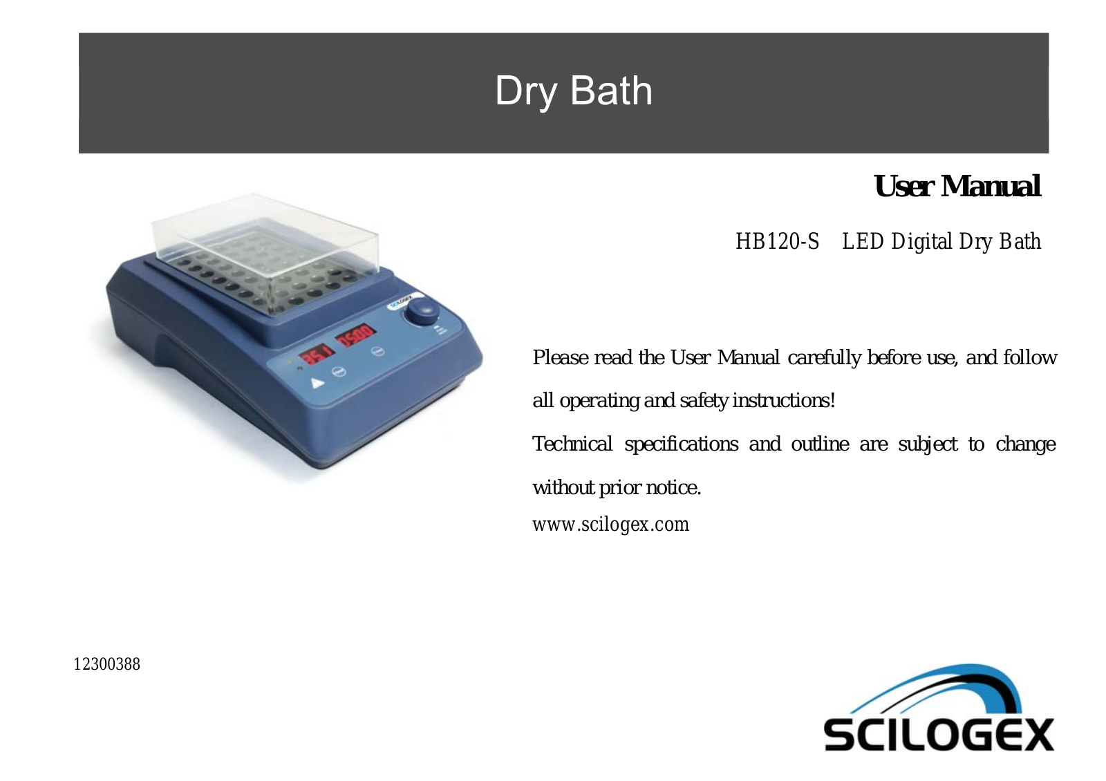 Scilogex 52111101 User Manual