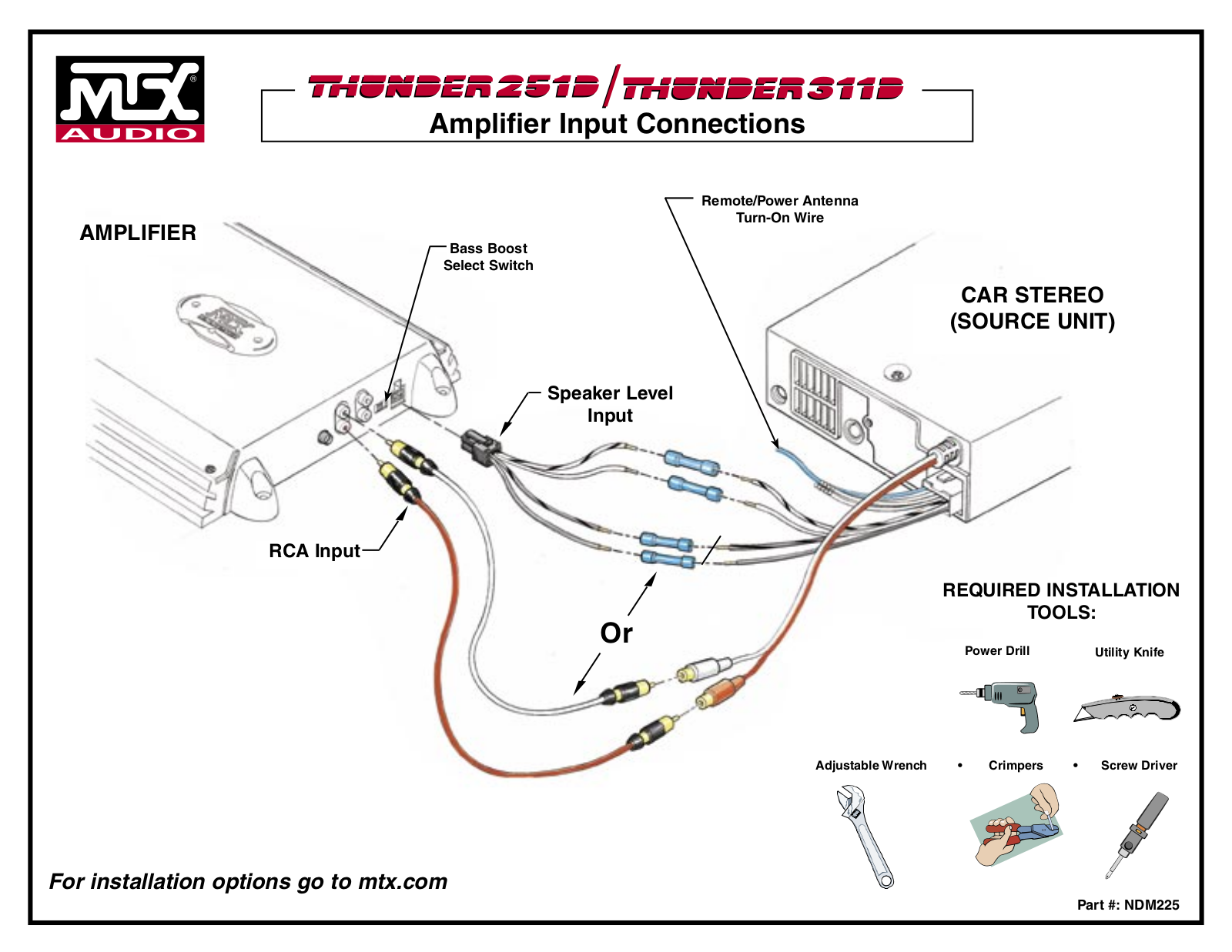 MTX Audio THUNDER 311B, THUNDER 251B User Manual - ManualMachine.com
