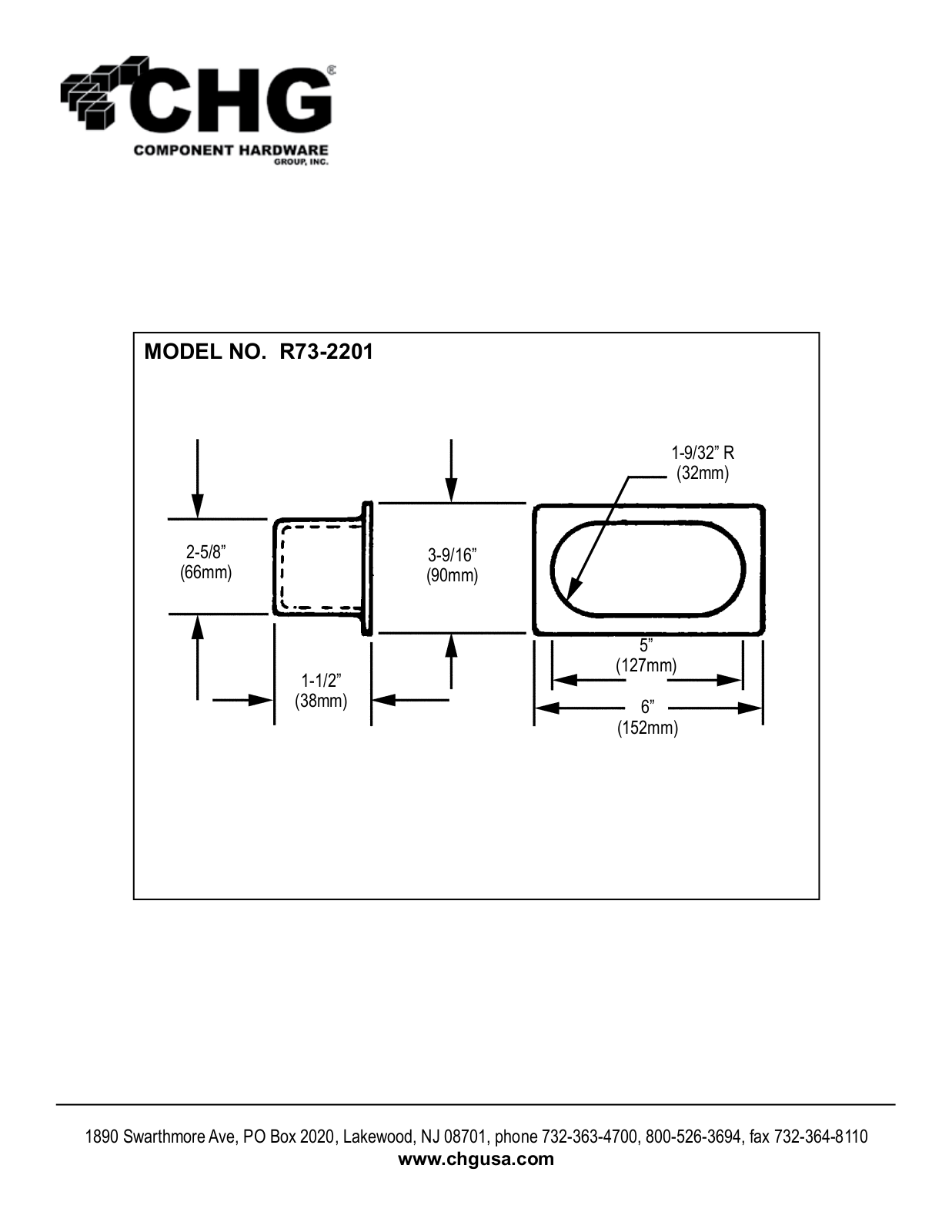 Component Hardware R73-2201 User Manual